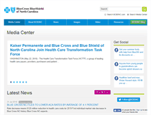 Tablet Screenshot of mediacenter.bcbsnc.com